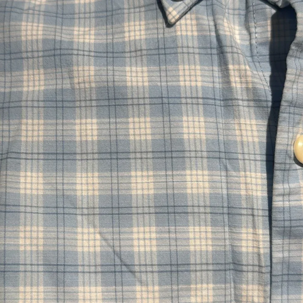 Peter Millar‎ Blue Plaid Shirt Size M - Picture 6 of 6